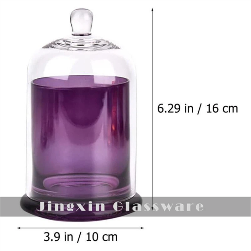 JX31924 purple bell candle jar dome (4)