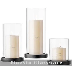 Üveg Hurricane Fa Alappal