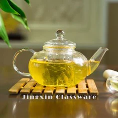 Kézzel fújt boroszilikát üveg teáskanna infúzióval